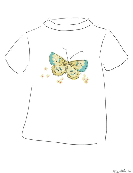 Lucinda Walker Butterfly Shirt Design